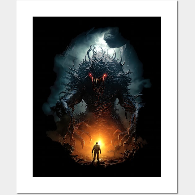 Monster Hunter's End Wall Art by ZombieTeesEtc